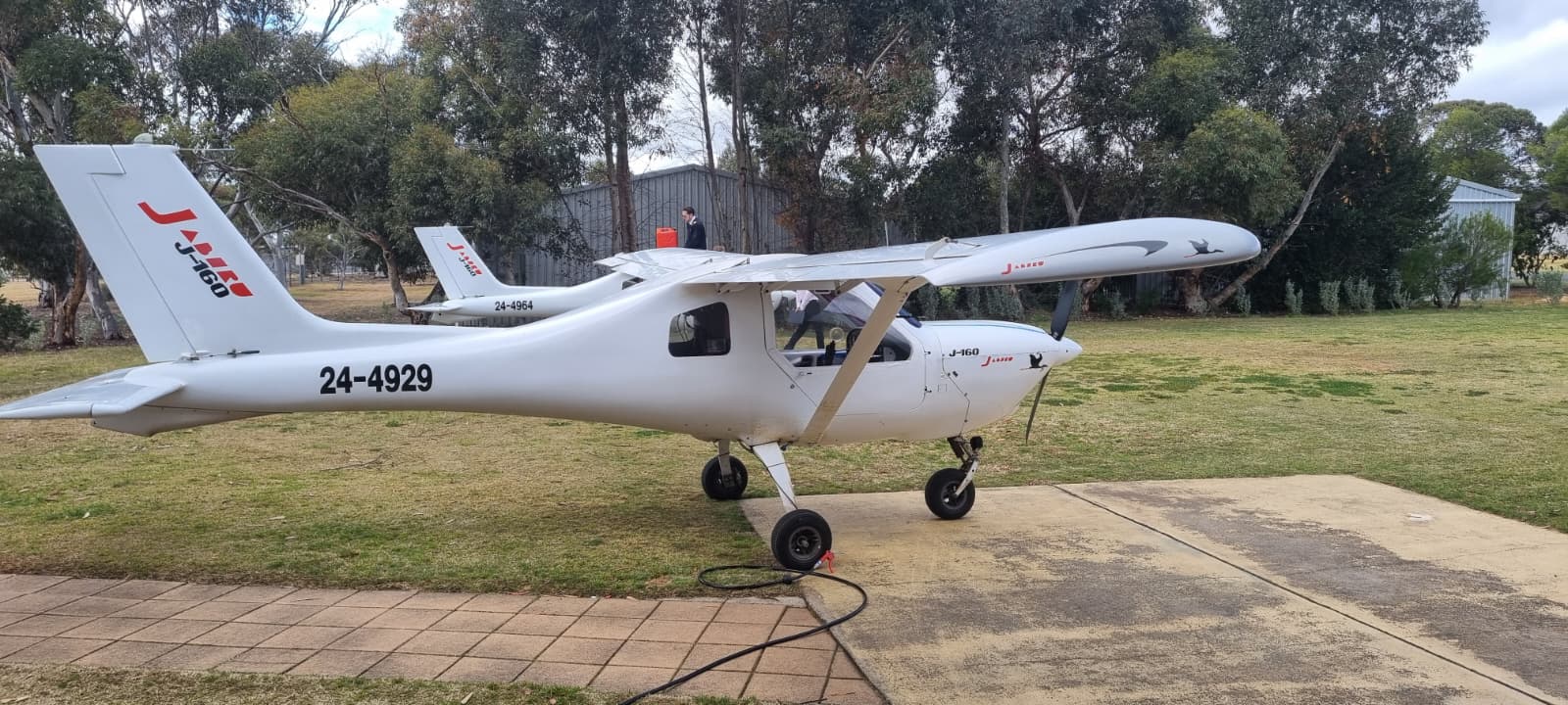 Jabiru aircraft parked at airfield